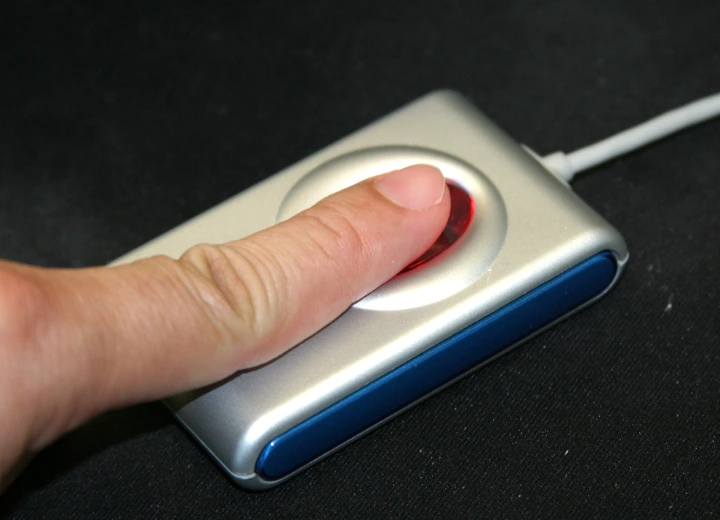 Using a fingerprint reader
