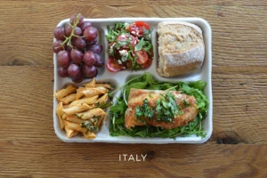 An Italian school dinner