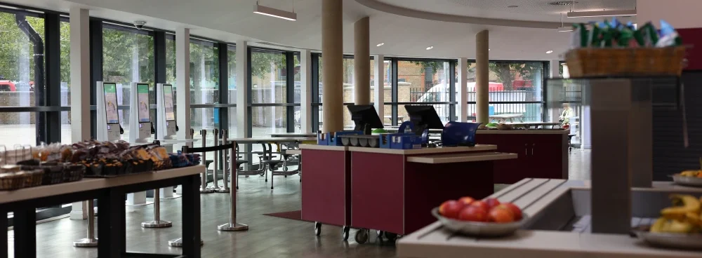 Self-Serve Kiosks work seamlessly alongside Fusion Cashless tills at Tiffin School