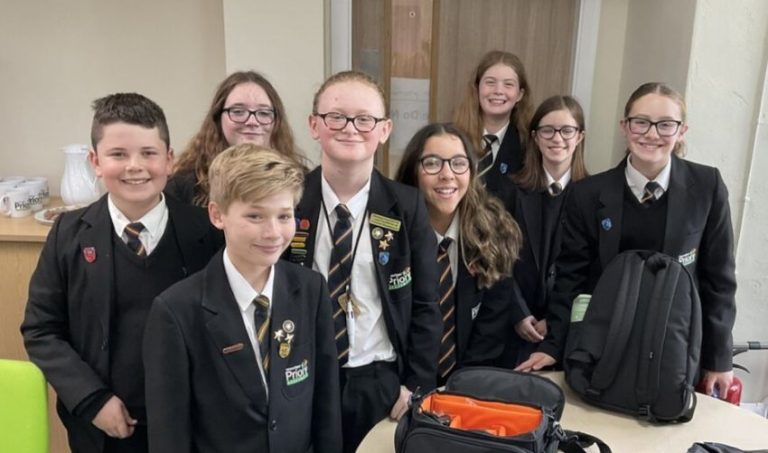 Interviewing students at Penwortham Priory Academy
